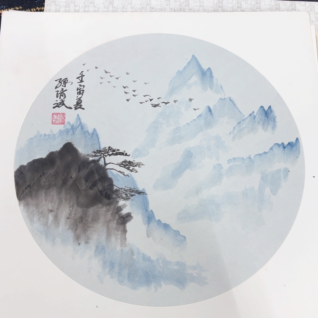 国画孙清斌50卡纸马