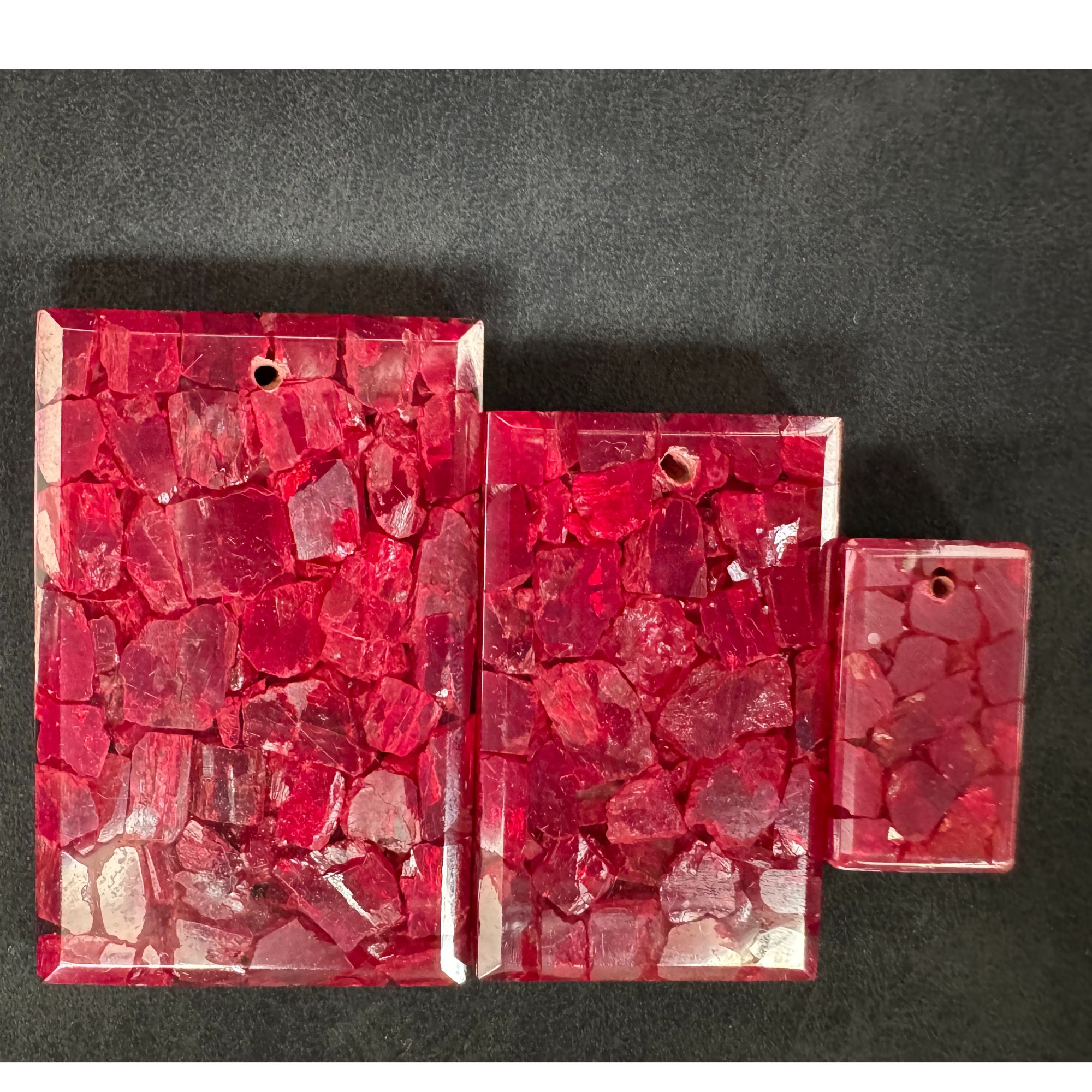 天然辰砂天然朱砂晶体无事牌高透晶体无事牌大颗粒火彩晶体