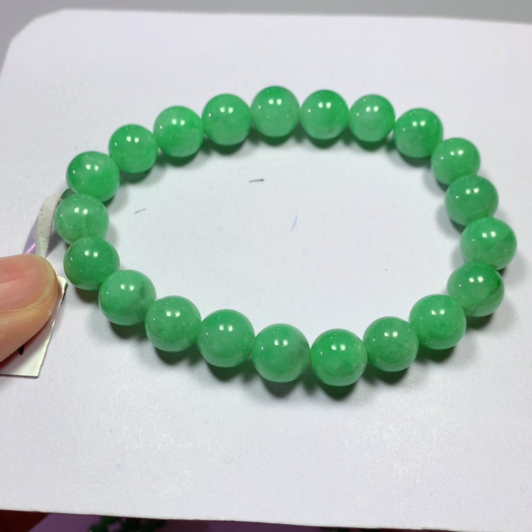 翡翠手链未镶嵌缅甸翡翠