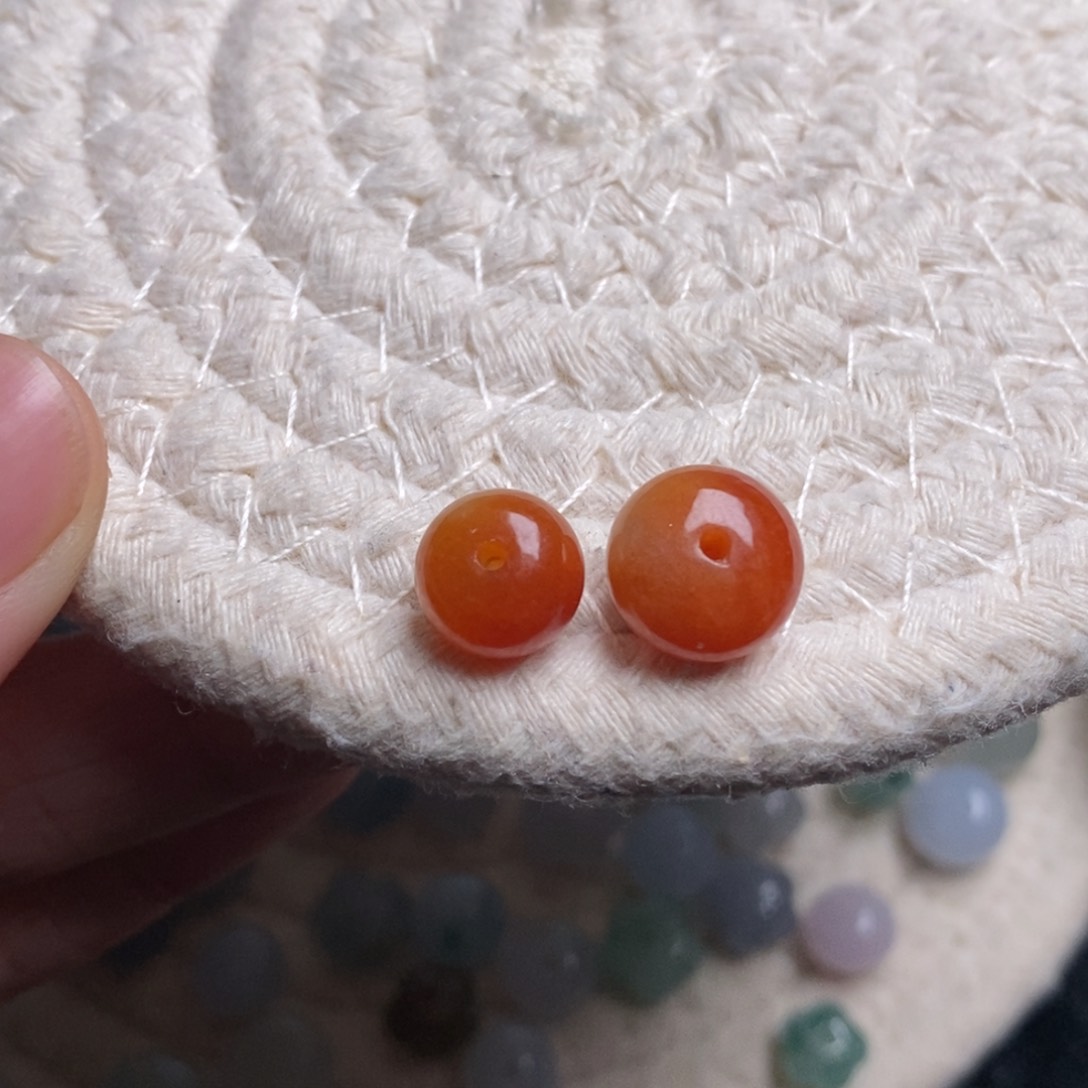 翡翠散珠天然翡翠A货散珠9+  10.9