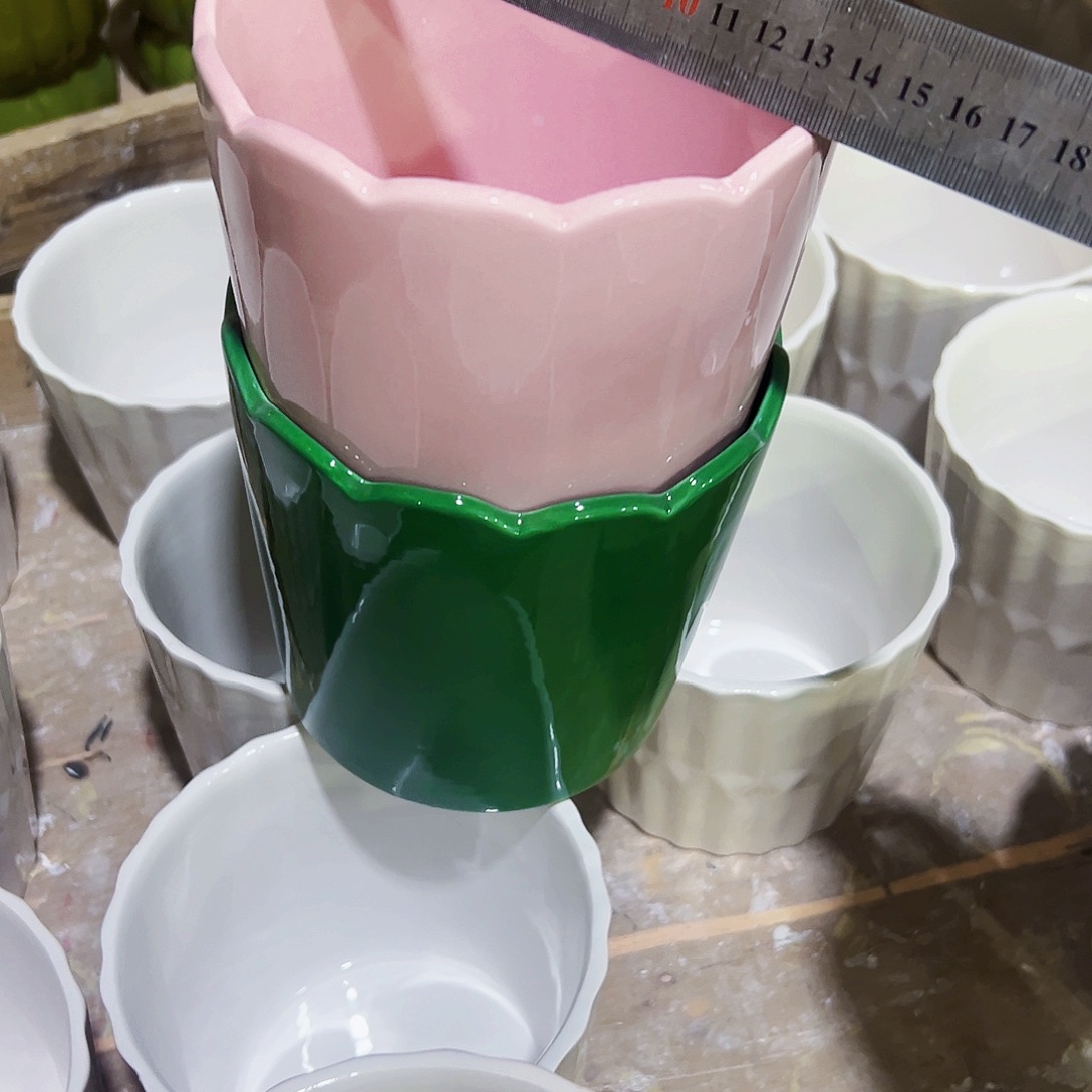 有孔外贸尾单陶瓷花盆凑单10米包邮