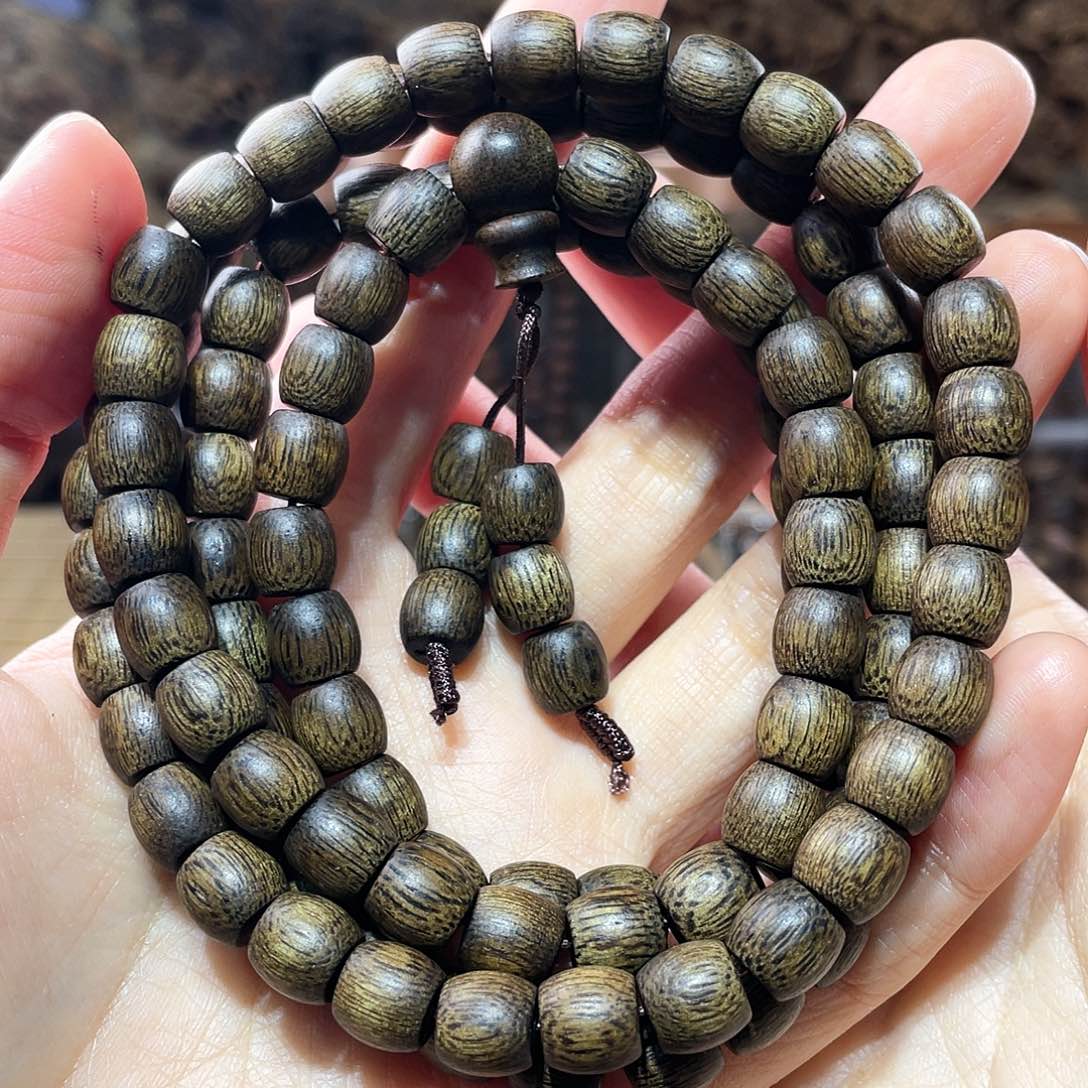 【闪购商品】沉香手串倾****老越南芽庄虎皮留疤白奇楠