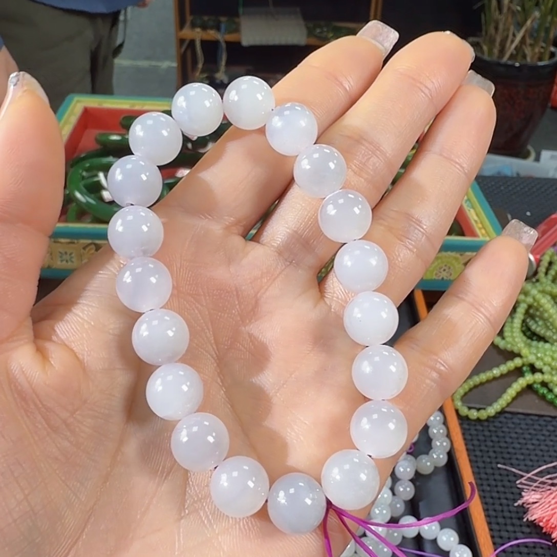 和田玉未镶嵌手链卡10