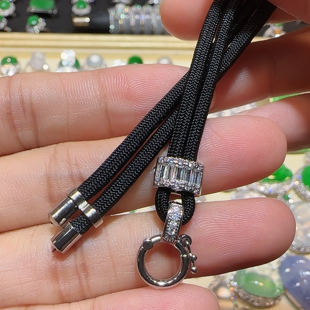 未镶嵌挂件翡翠高货绳