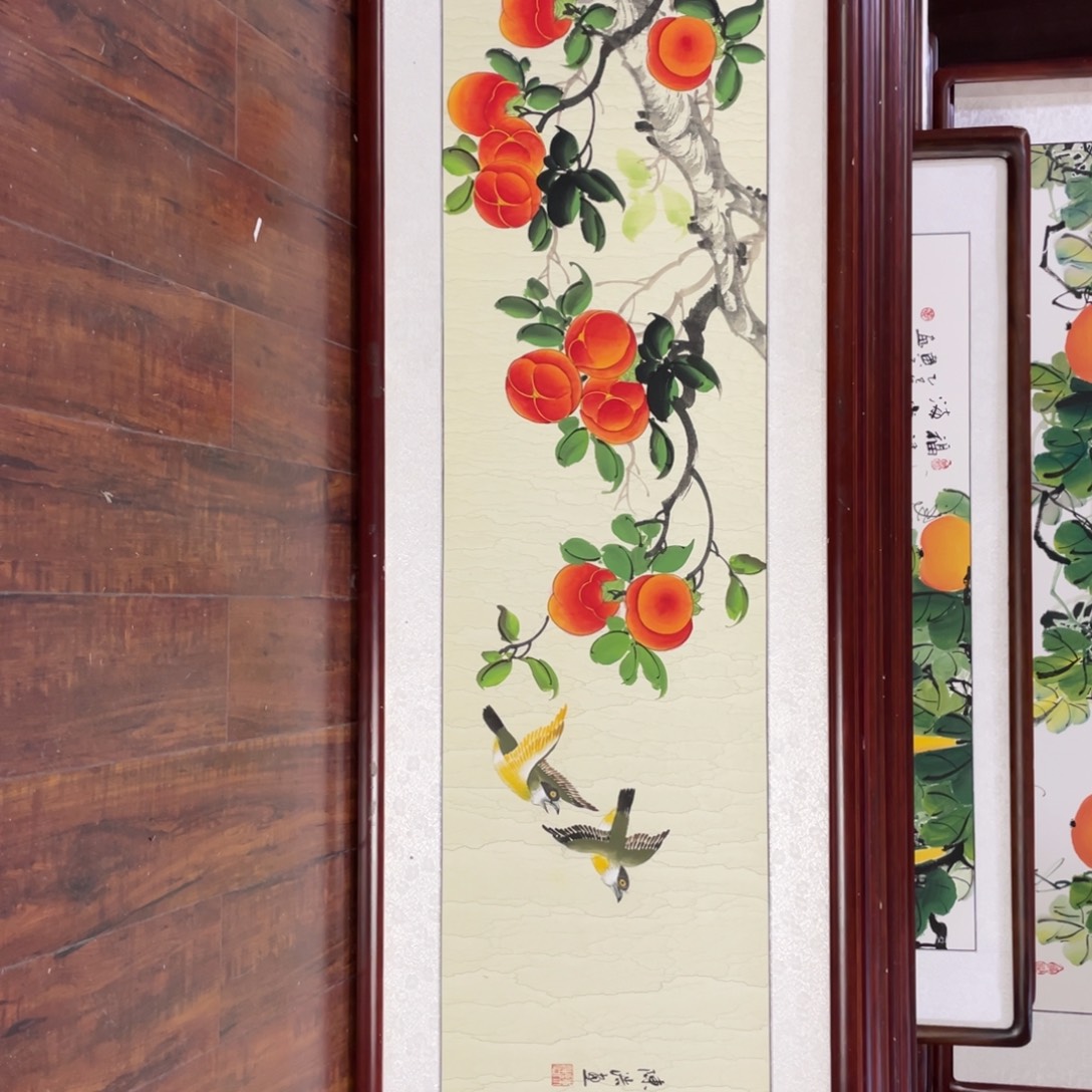 国画带框尺寸48*163厘米