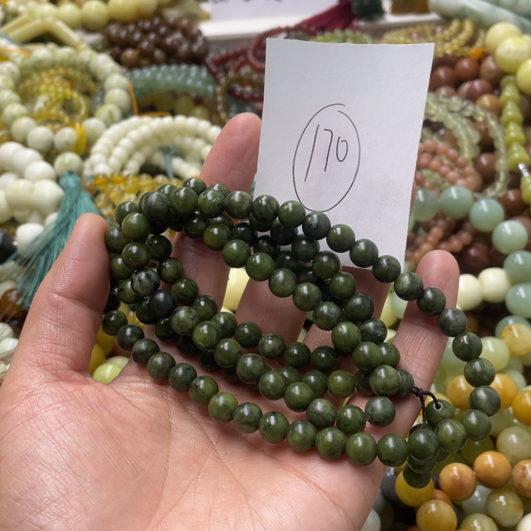 蛇纹石玉手链未镶嵌