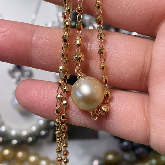 海水珍珠颈饰银S925镶嵌11