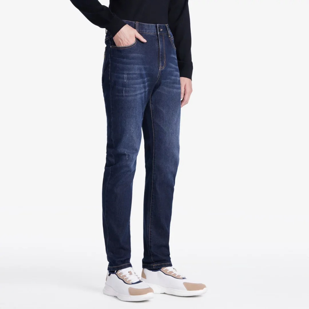 服装@男士@蓝色牛仔裤