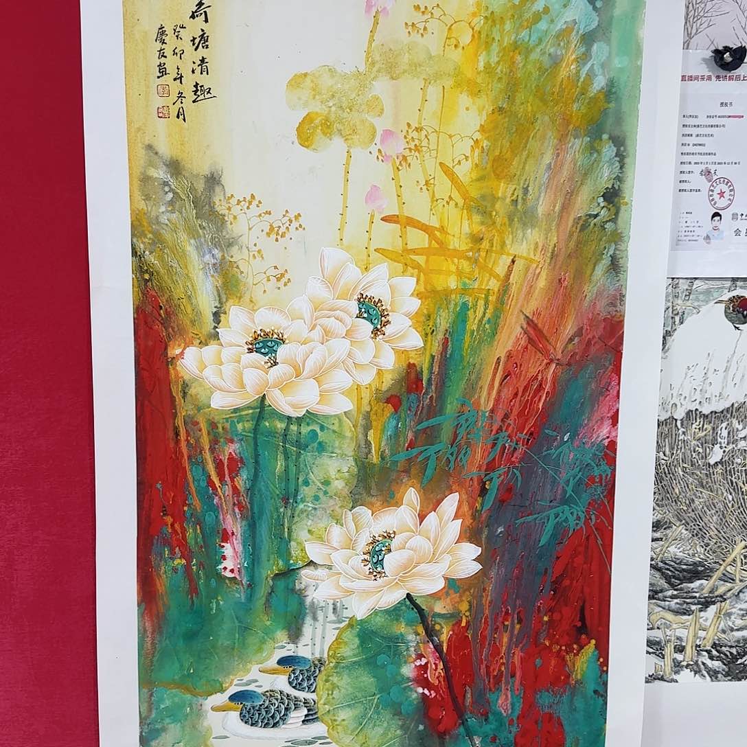 国画精品花鸟系列李老师作品