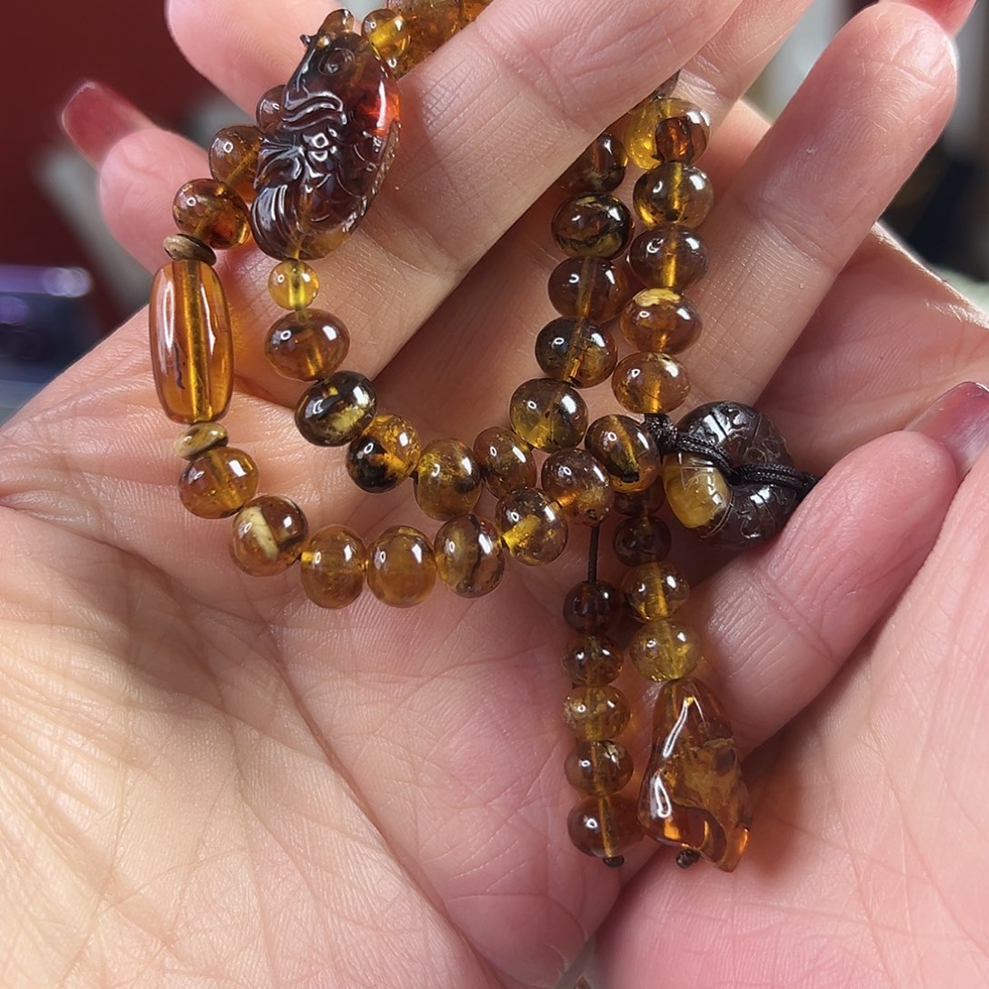 琥珀裸石未镶嵌抚顺琥珀30331