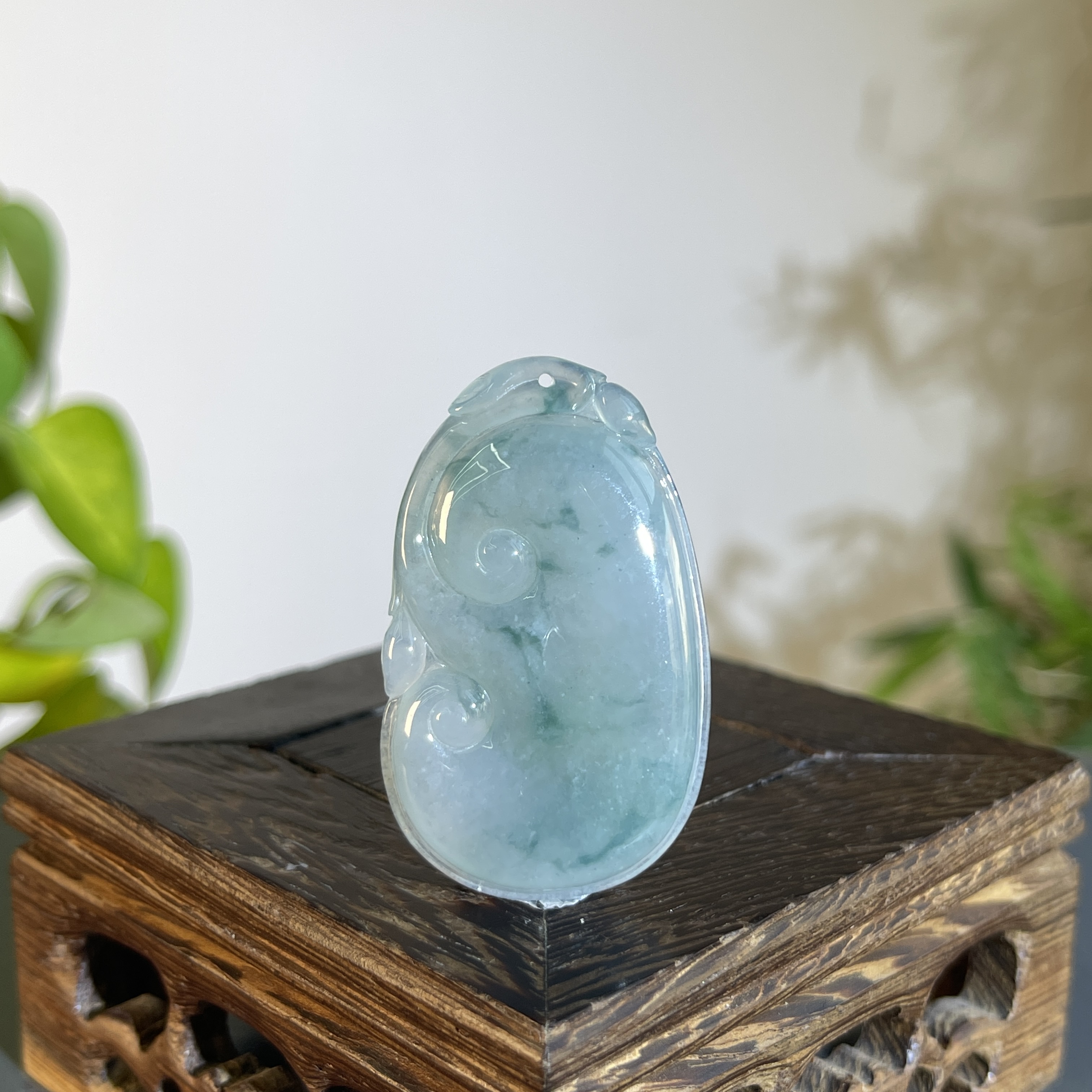 JTA22-129 天然缅甸翡翠A货 如意