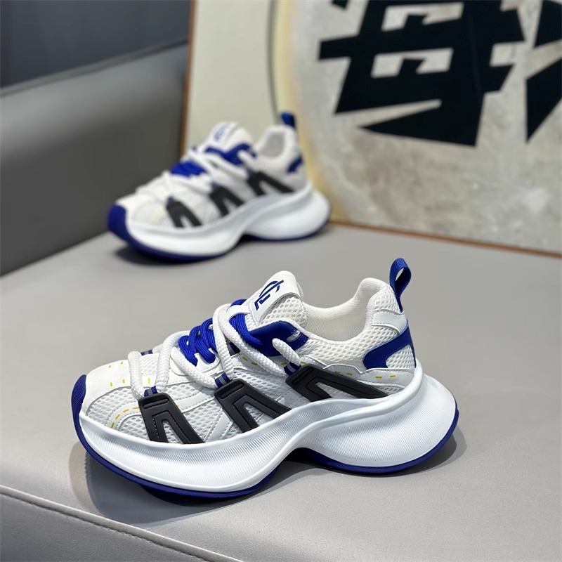 时尚休闲鞋透气网面百搭老爹鞋增高夏季舒适情侣潮鞋潮鞋轻便网鞋