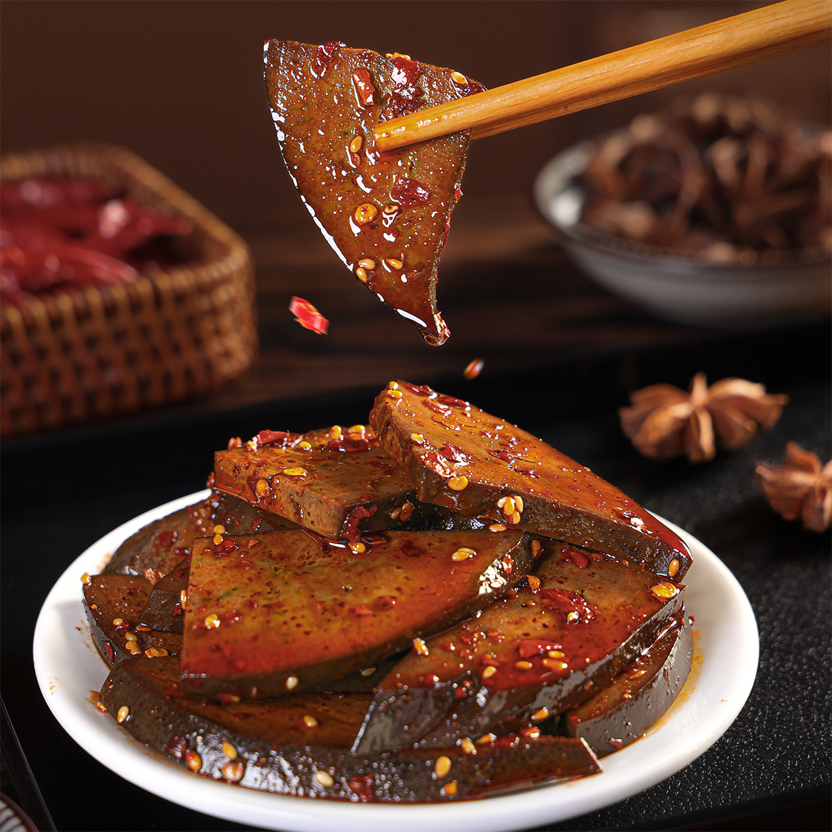 湖南特产柴火猪肝香辣味开袋即食解馋追剧宝藏小零食