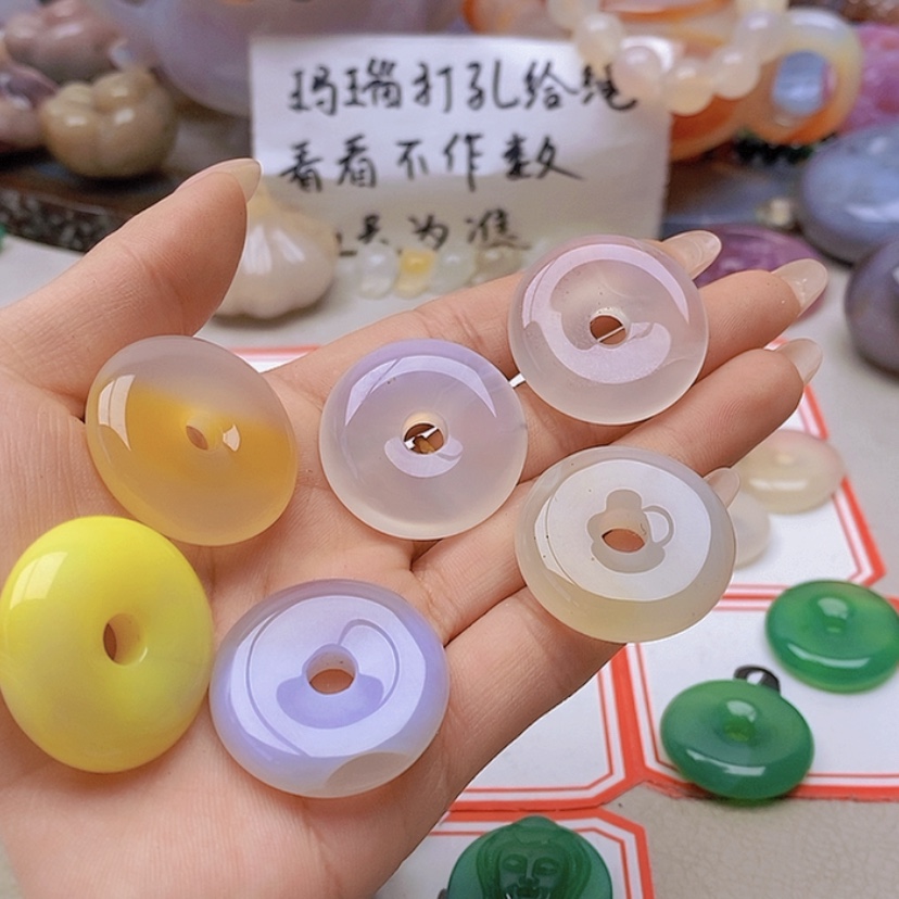 【闪购商品】未镶嵌玛瑙/玉髓珠宝半成品多**亿