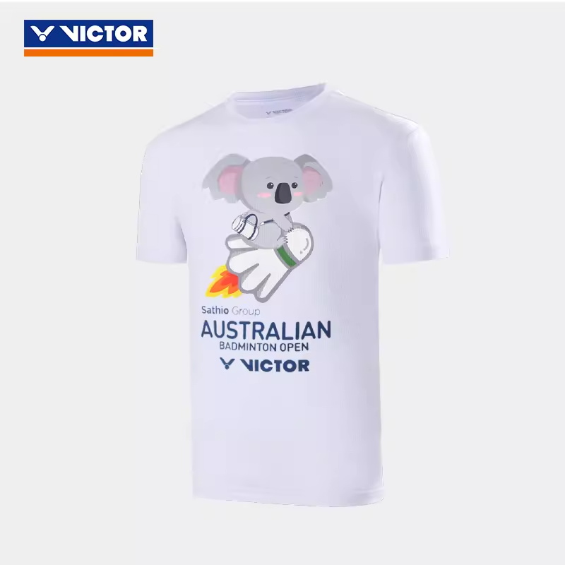 VICTOR/威克多胜利羽毛球服T-ABO24澳洲公开赛纪念衫T恤男女短袖