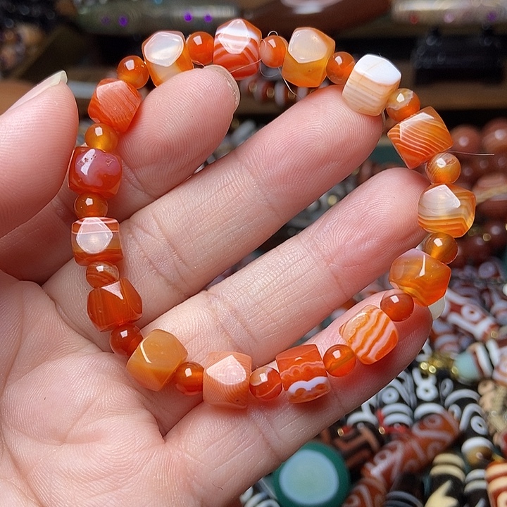 玛瑙/玉髓未镶嵌手链