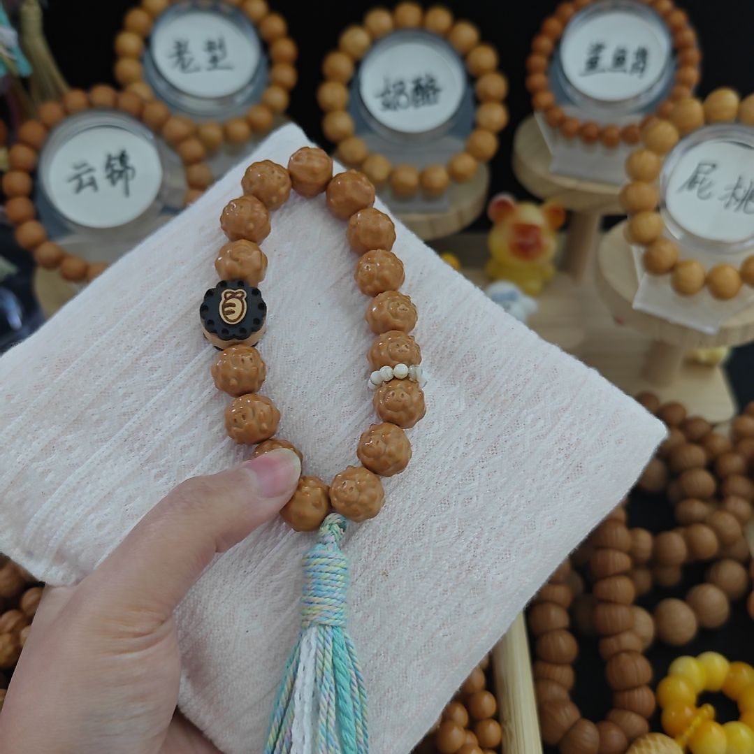 吊坠猴头核桃猴头可爱小羊羊加配珠福利