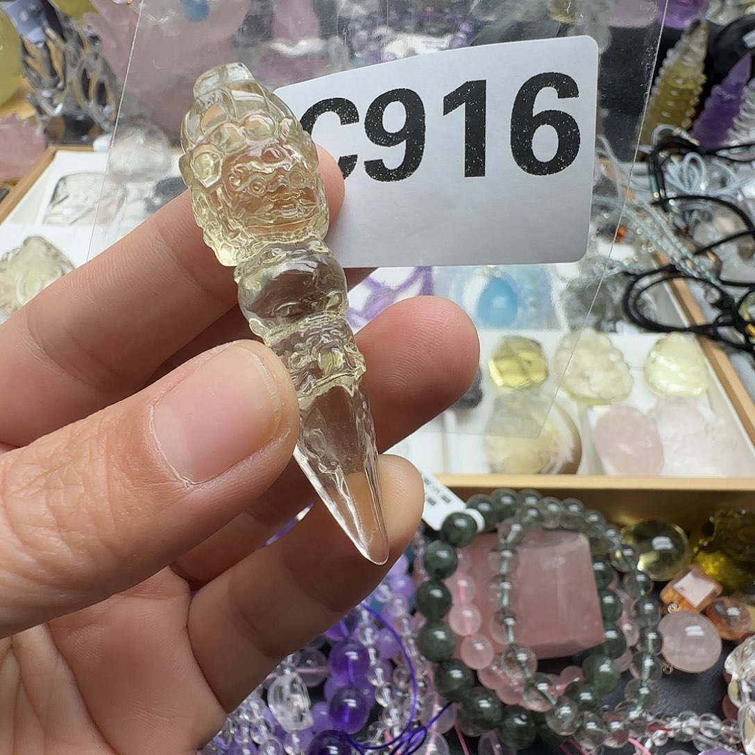 水晶吊坠未镶嵌埝****烫水晶 916