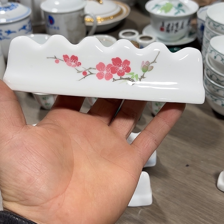 陶梅花比价比价比价手绘15公分