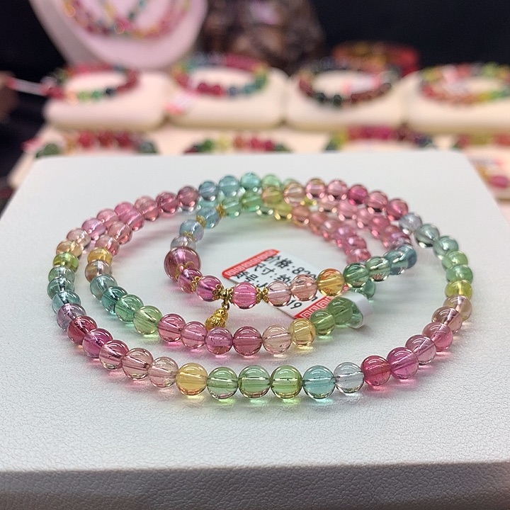 手链未镶嵌碧玺人鱼手串5.3mm