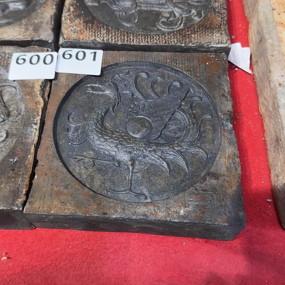 老砖后刻干泡茶台