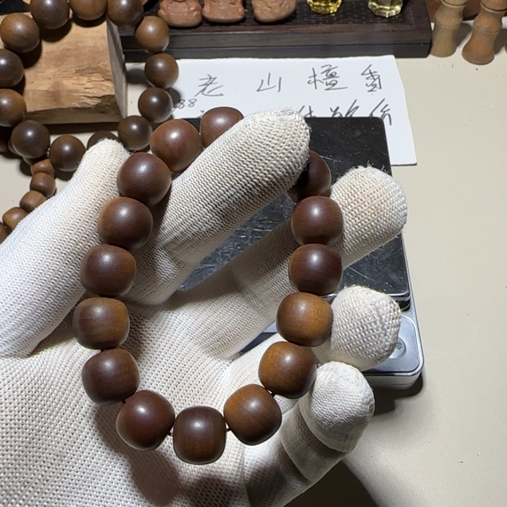 檀香木老山檀香13×14黑肉横纹奶香甜香凉沉水陈化料