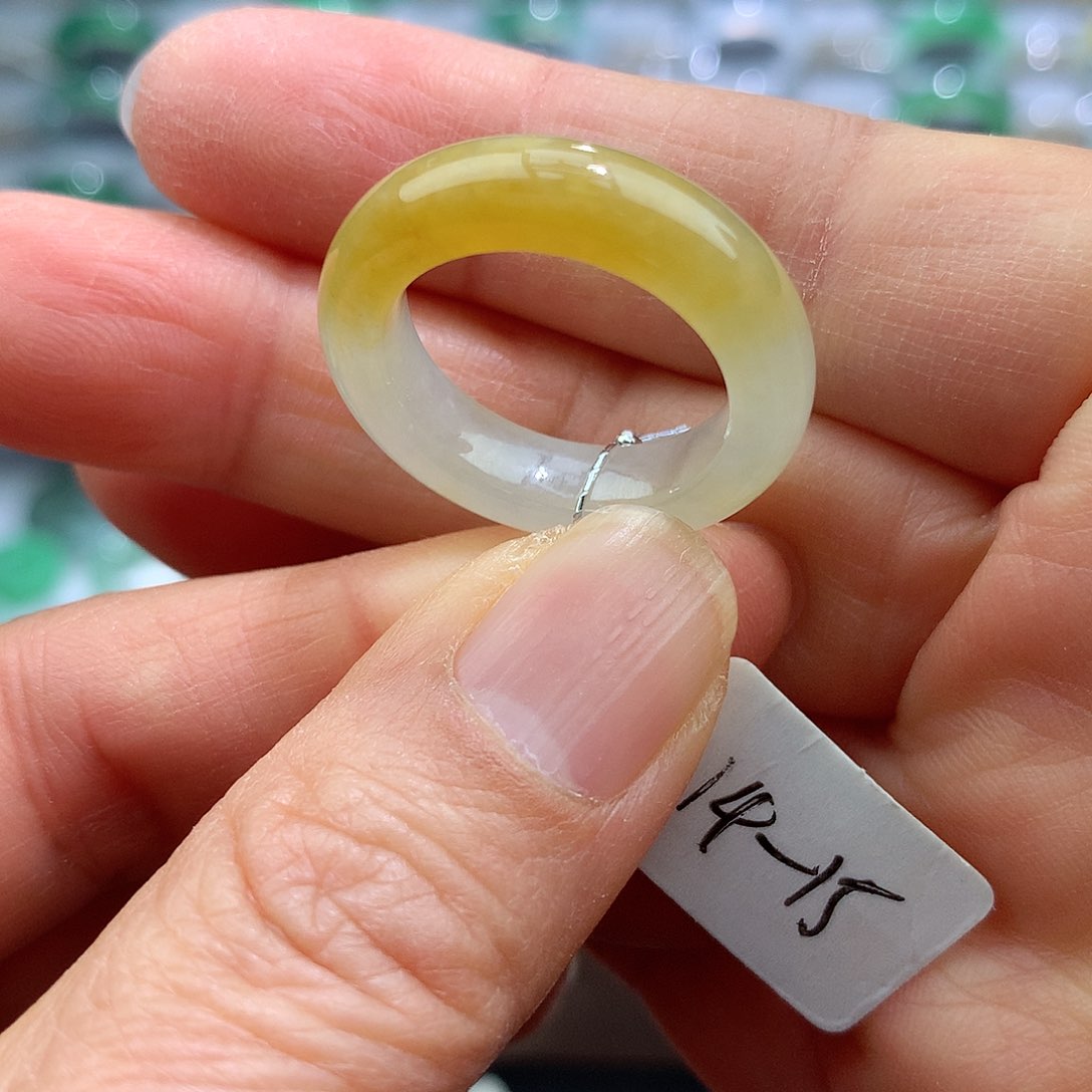 翡翠戒指未镶嵌14-15号