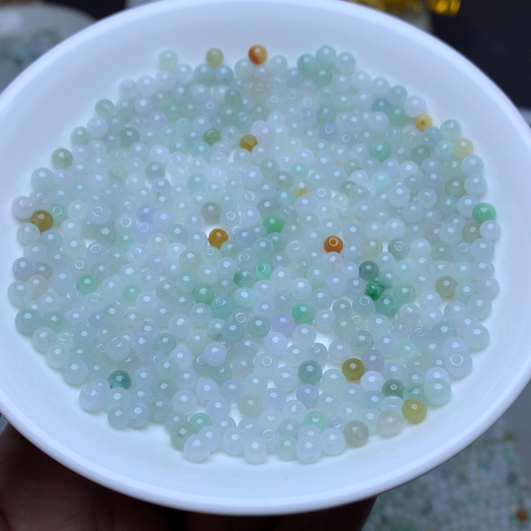 【闪购商品】翡翠手链未镶嵌卡3.8冰三彩100个