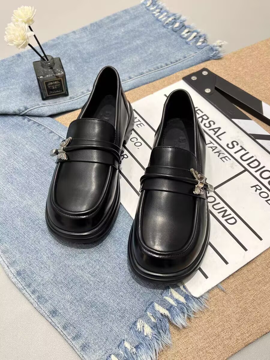 66-107春秋新款乐福鞋时尚百搭皮鞋舒适软底女单鞋英伦风玛丽珍鞋