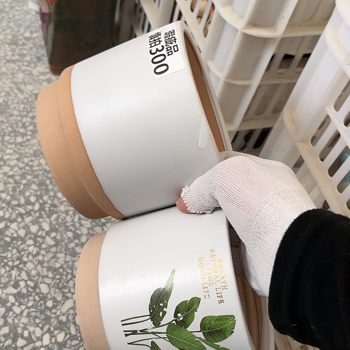 粗陶材质多肉花盆300