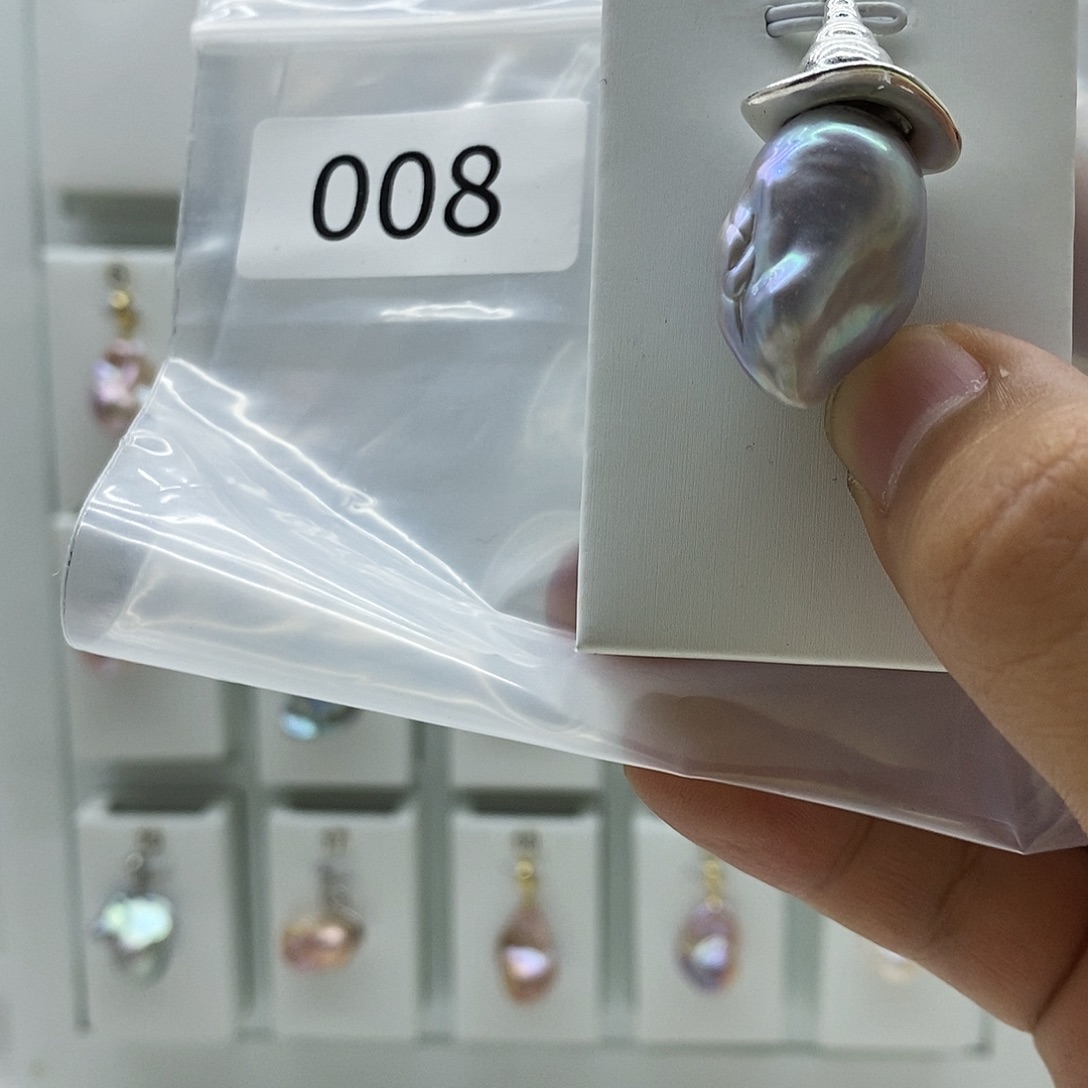 淡水珍珠巴洛克珍珠001合金