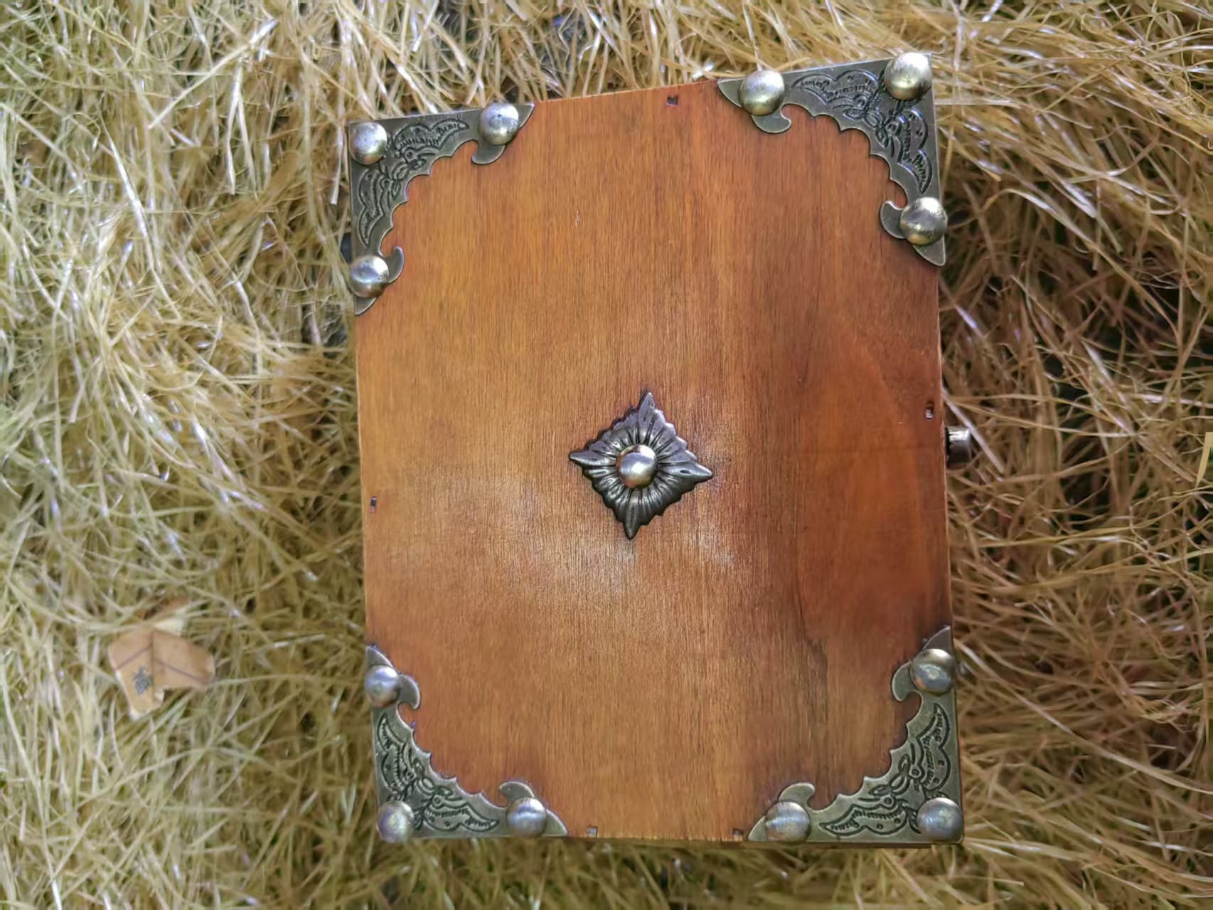 盒子 复古黄盒子带所有 开盒1