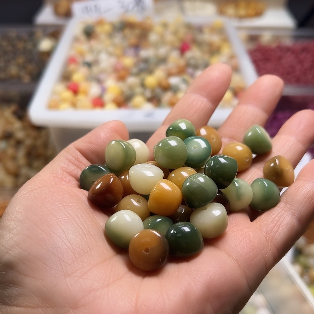 菩提根/象牙果吊坠微瑕13非料碗珠50颗