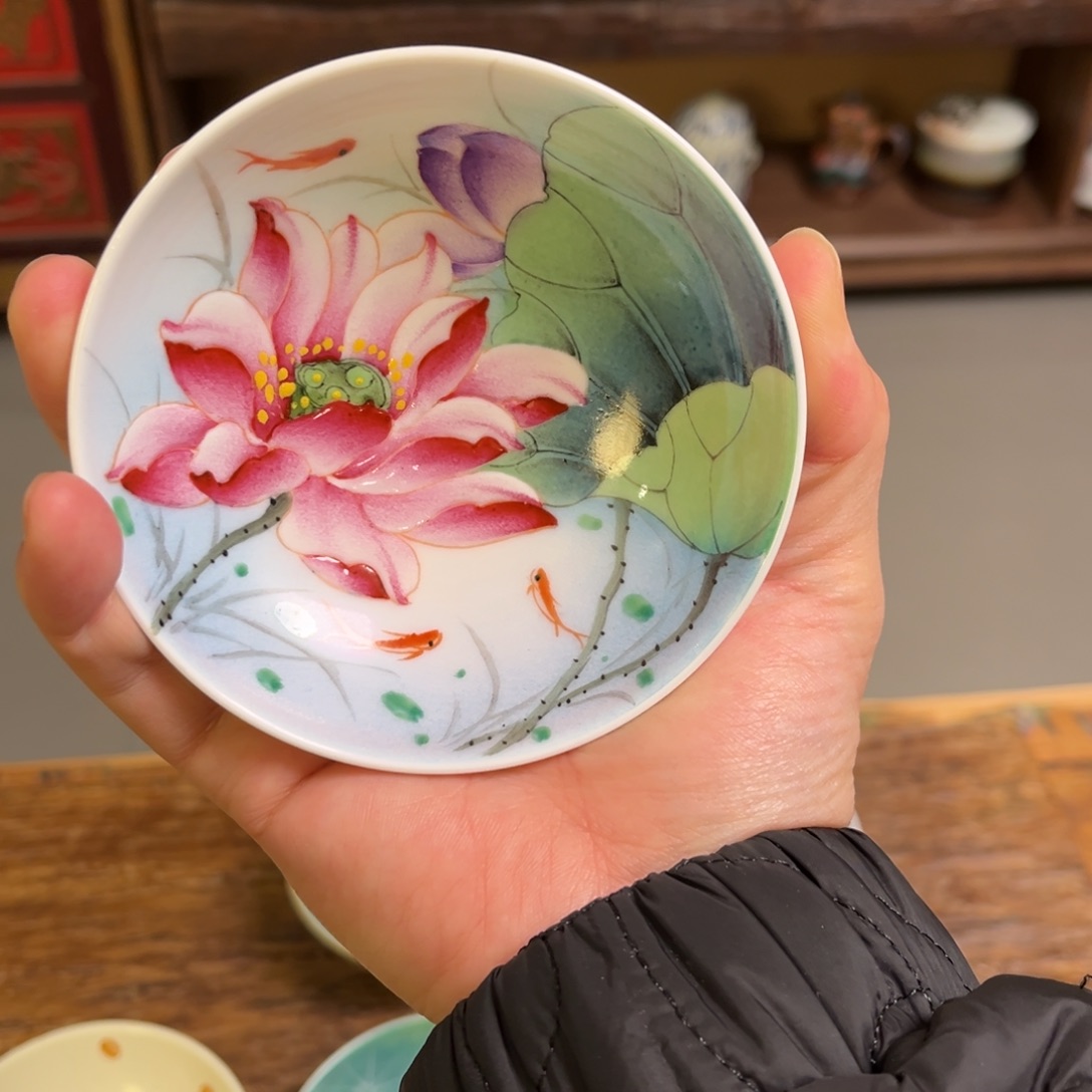 柴烧手工手绘陶瓷