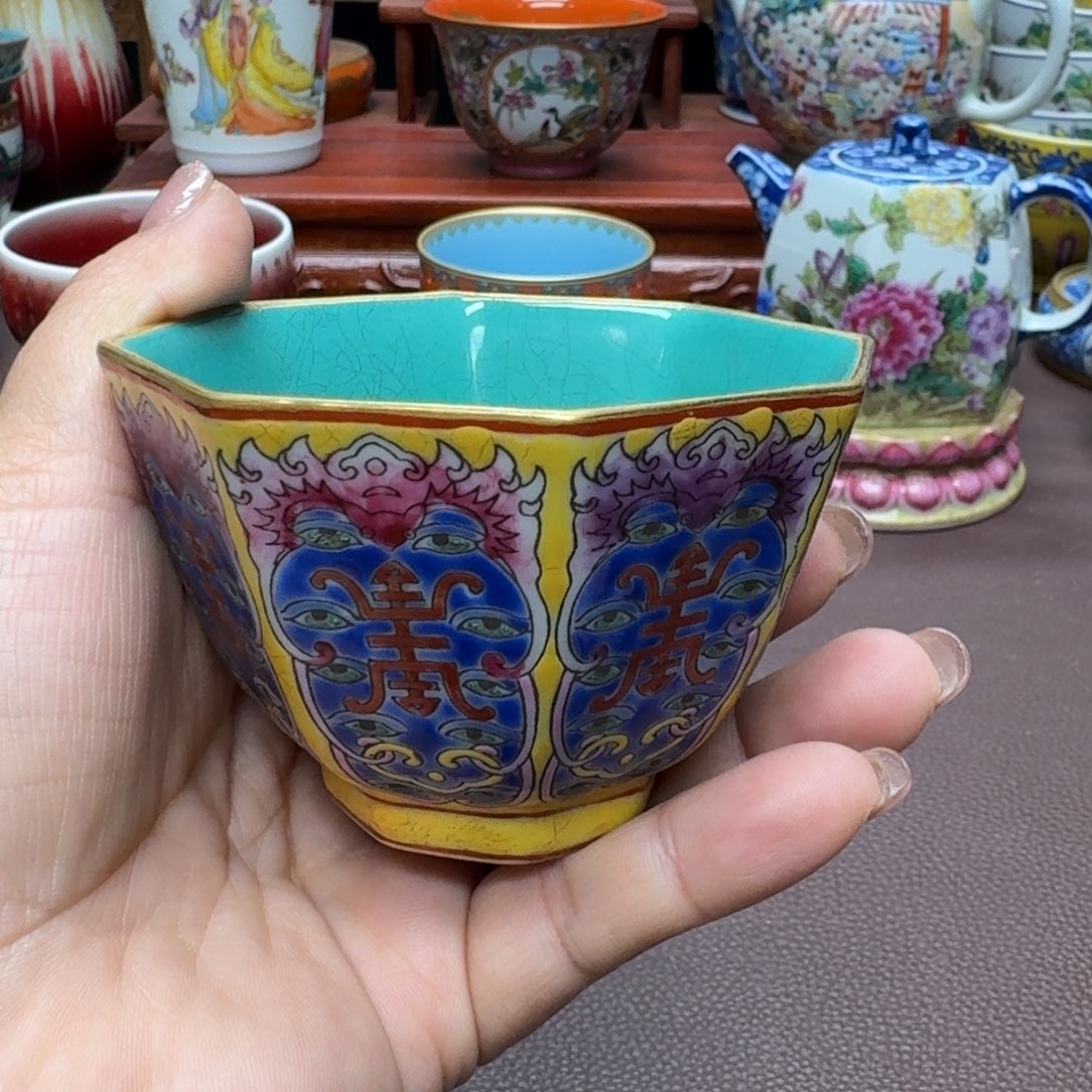 瓷片景德镇仿古手工制作精品展示