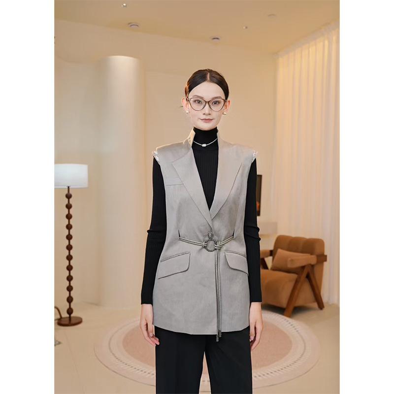 limil/丽米儿都市静奢老钱马甲外套940016