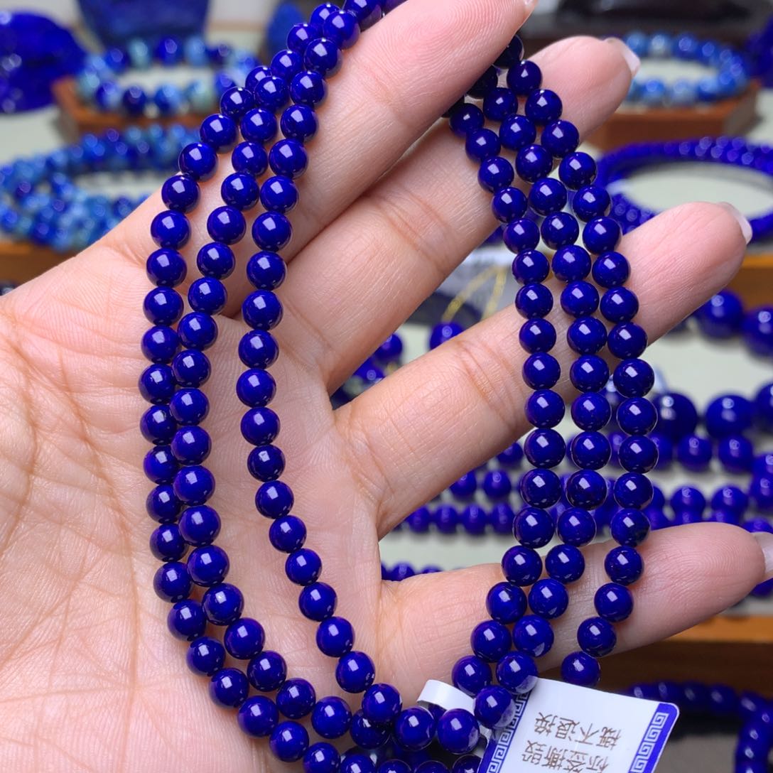 青金石手链未镶嵌5m