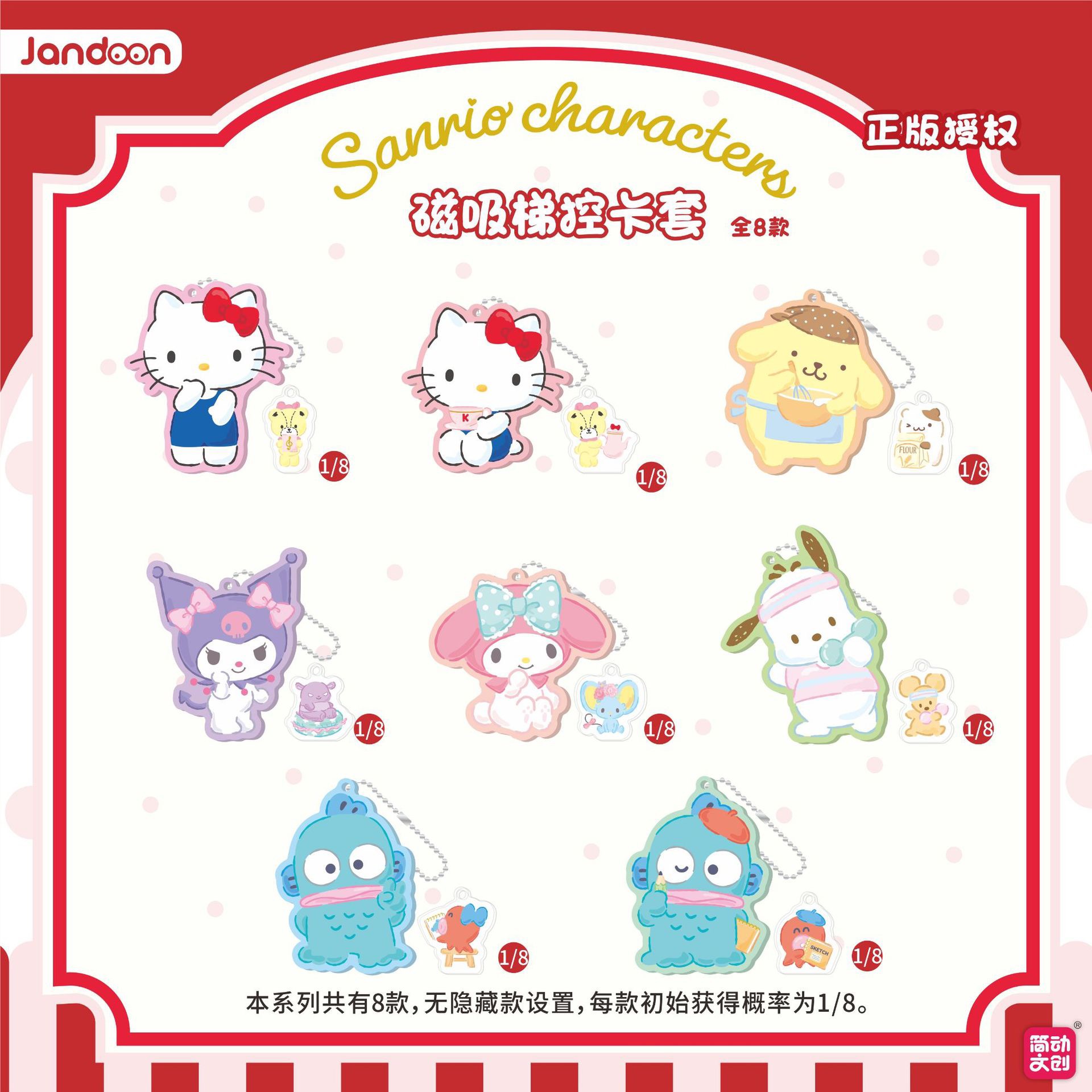 三丽鸥磁吸梯控卡套（幸福房间）