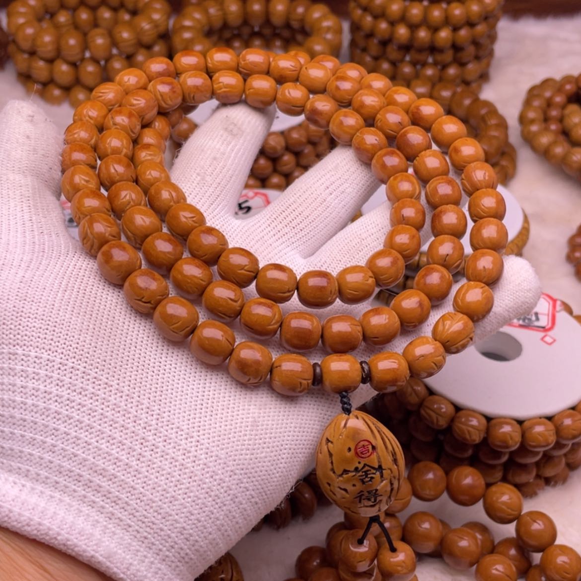 【闪购商品】桃核吊坠10.3老型龙纹桃核88颗脖挂