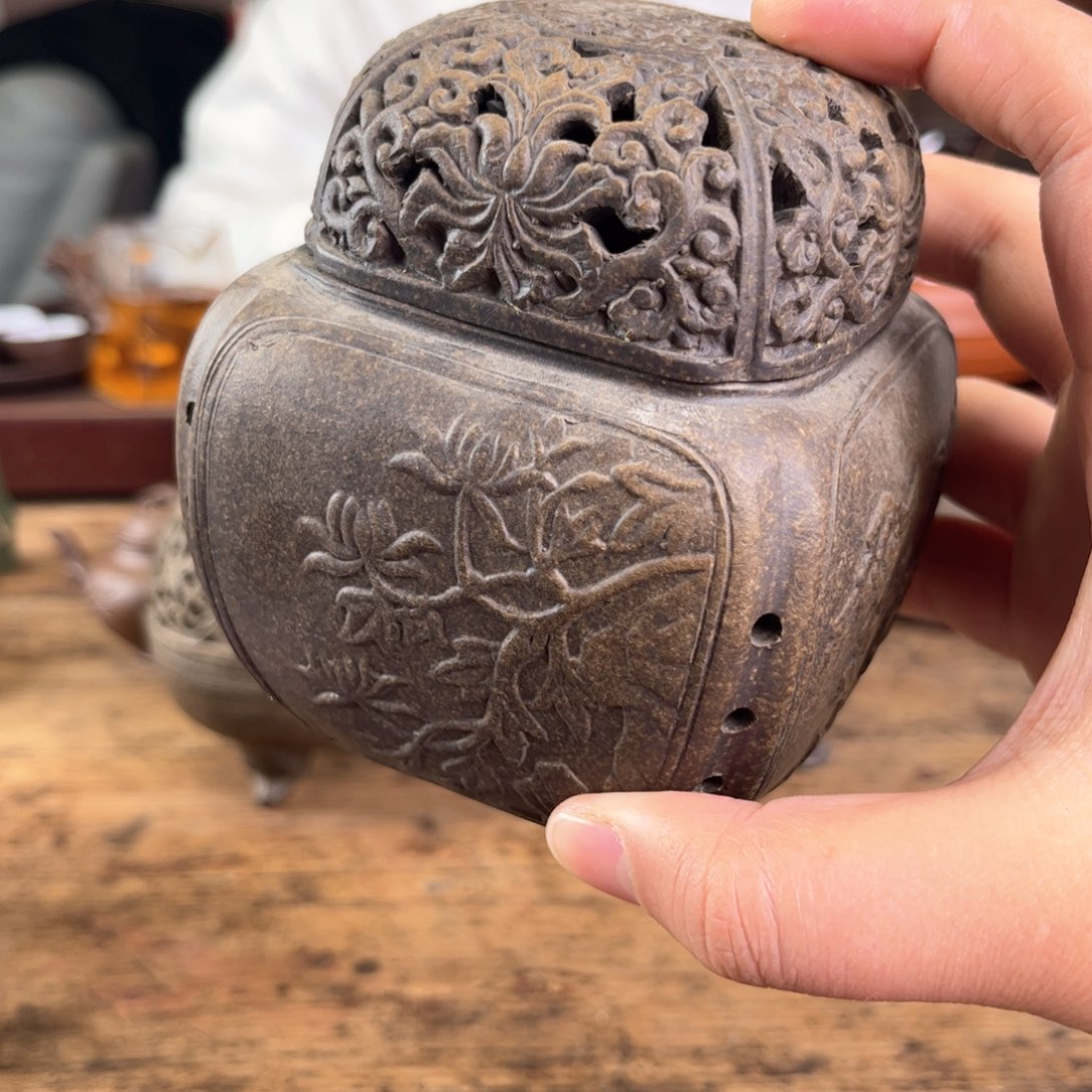 紫砂茶杯小*花紫砂壶收藏