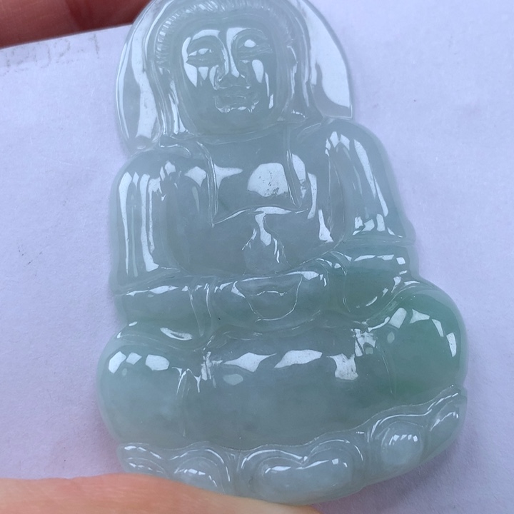 颈饰未镶嵌翡翠玉观音吊坠