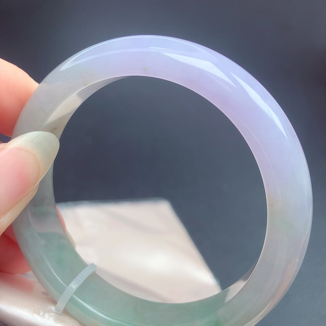 翡翠未镶嵌手镯53.4圈口