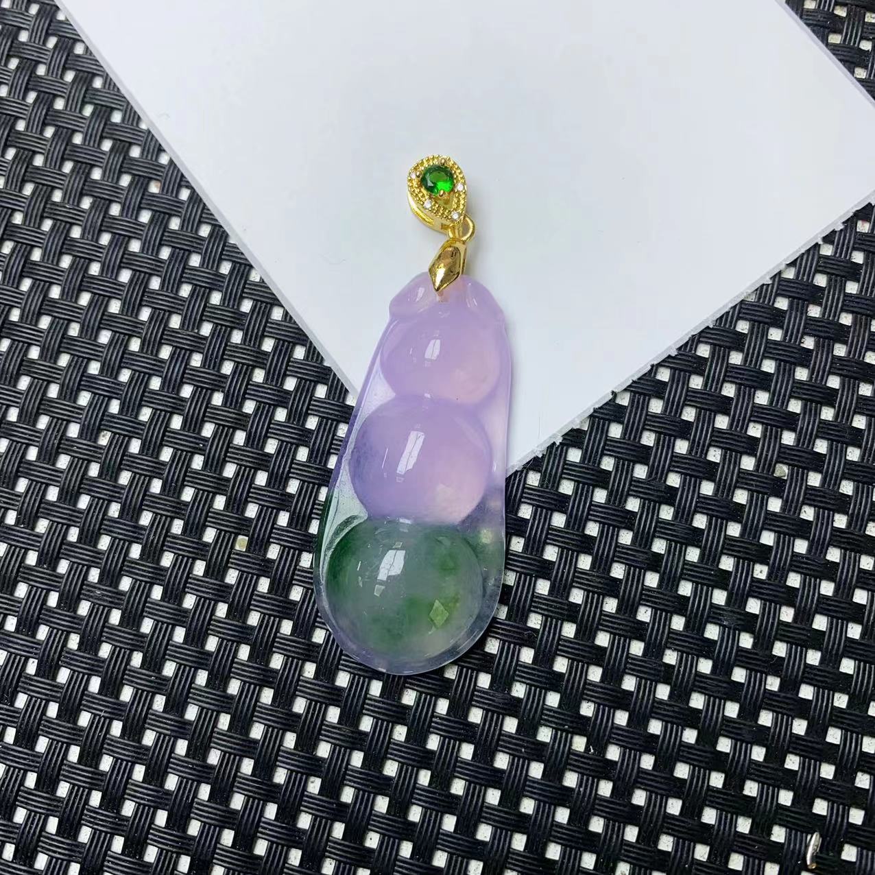 [小石]A1355春采四季豆吊坠