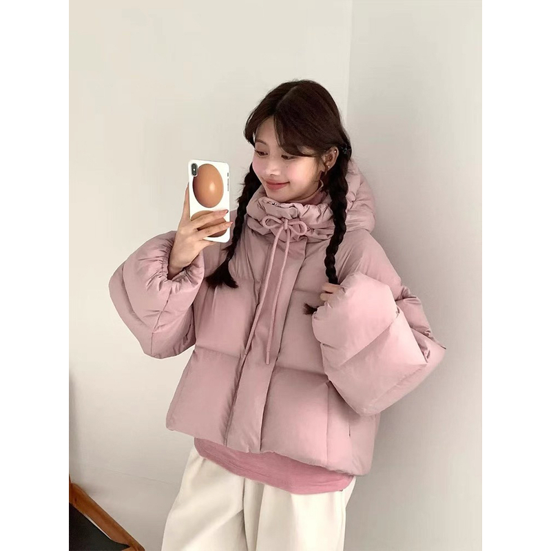 现！慕予【初雪】eg*新款云朵泡芙减龄保暖鹅绒羽绒服外套女小个子