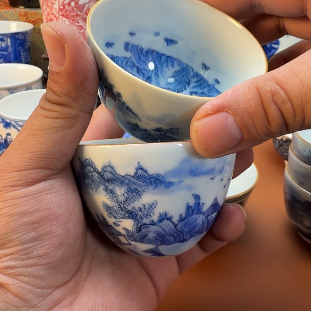 幸***哥杯子陶景德镇全手工手绘陶瓷