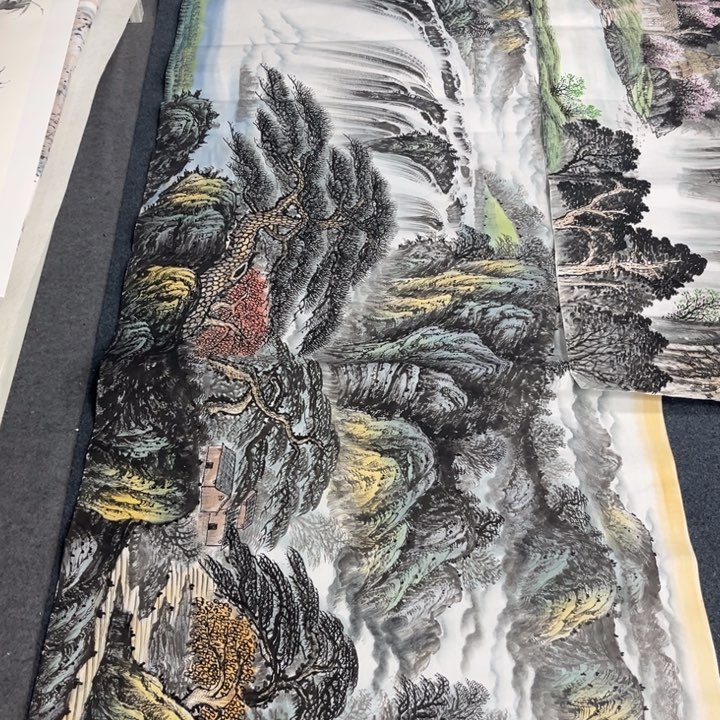 国画虎****b宣纸纯手绘字画