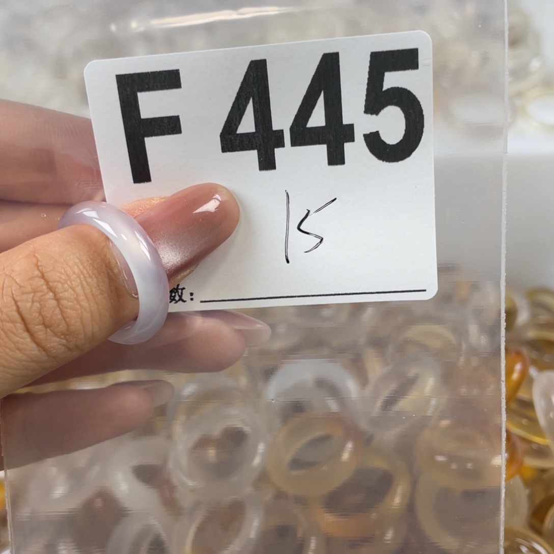 玛瑙/玉髓戒指合金445