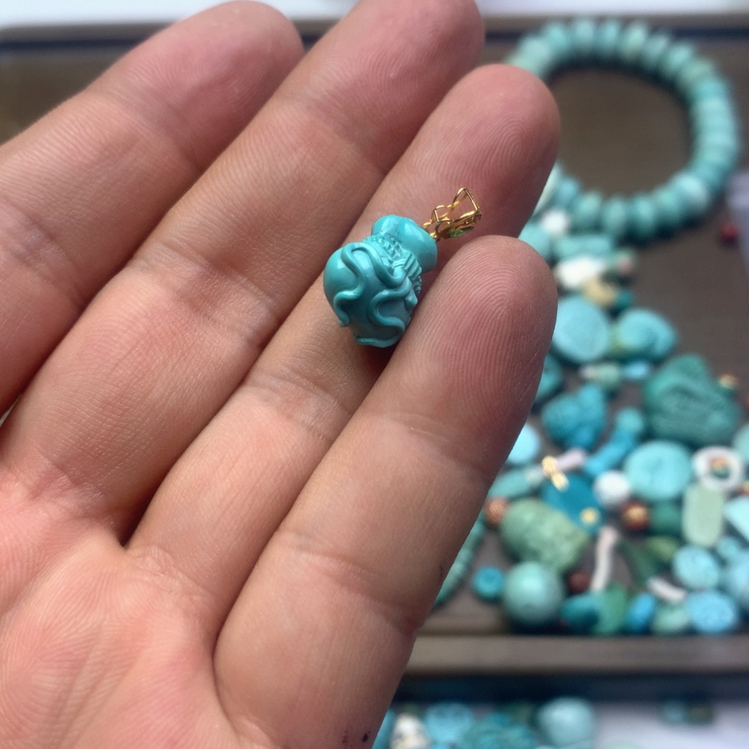 绿松石雕刻未镶嵌