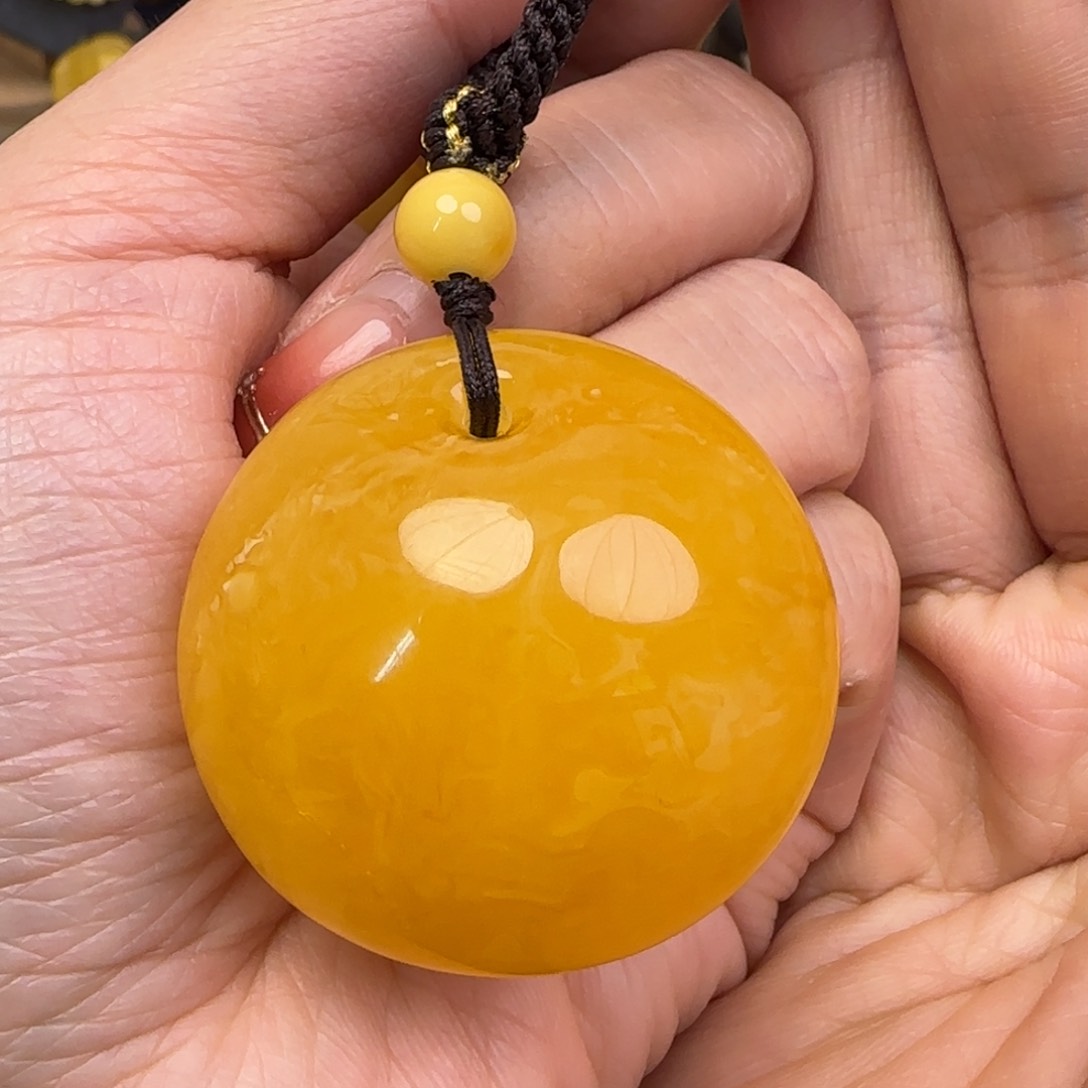 蜜蜡颈饰未镶嵌天然蜜蜡