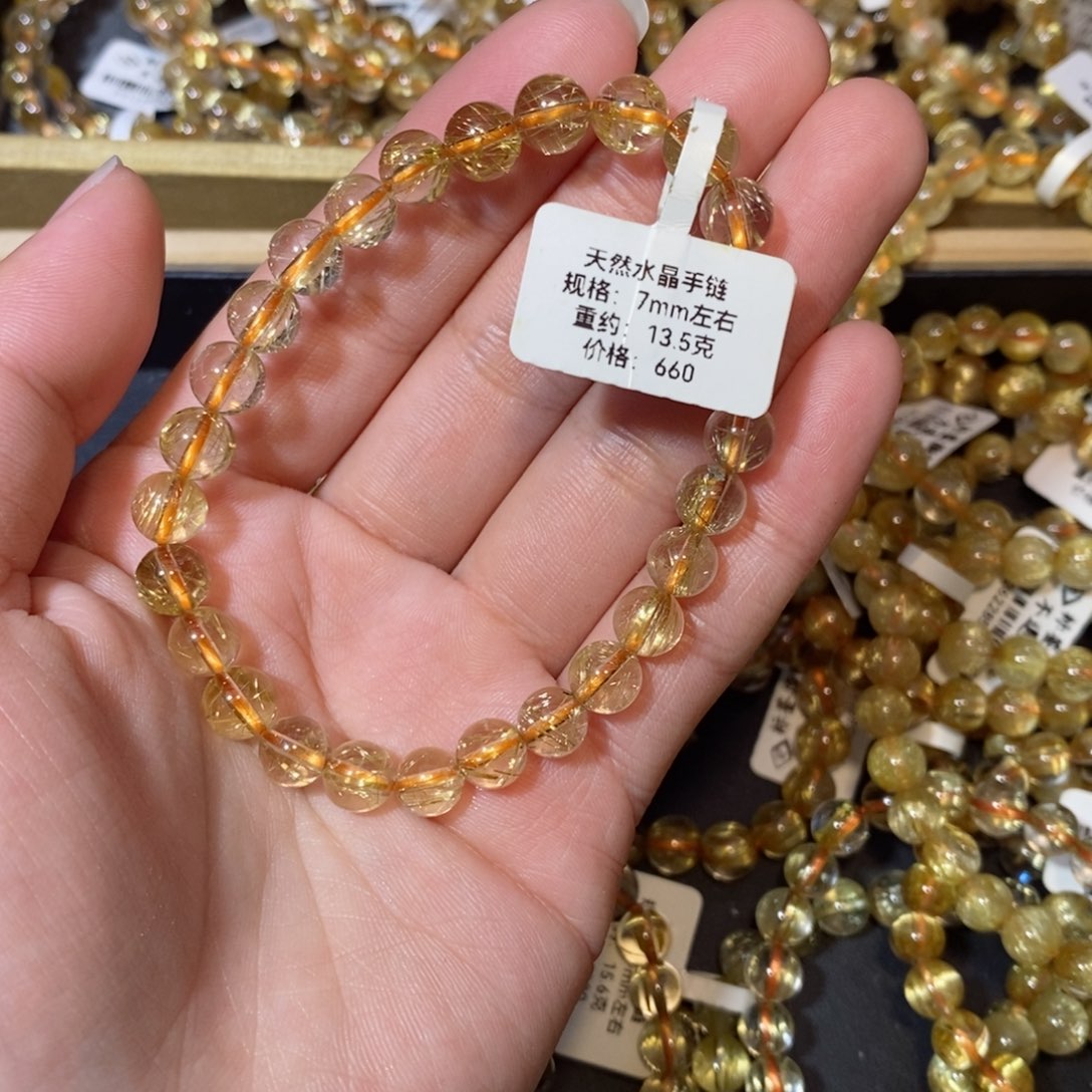 水晶手链未镶嵌阿*手链7mm